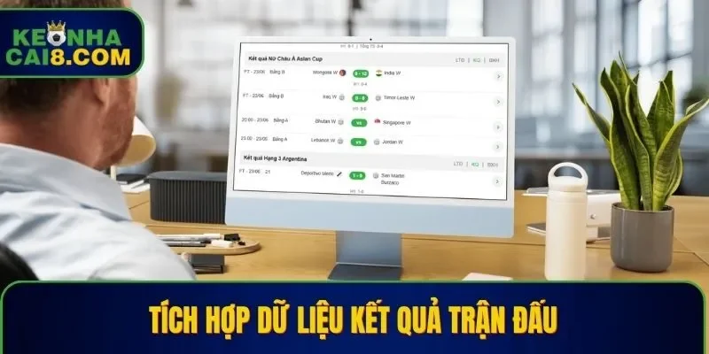 Website tích hợp dữ liệu kết quả trận đấu
