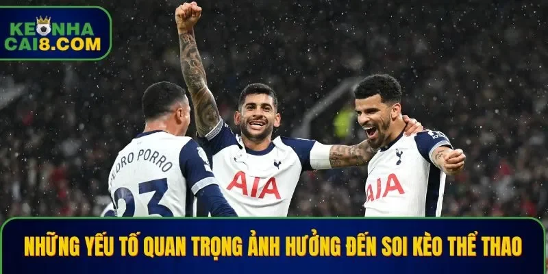 Những yếu tố quan trọng ảnh hưởng đến soi kèo thể thao